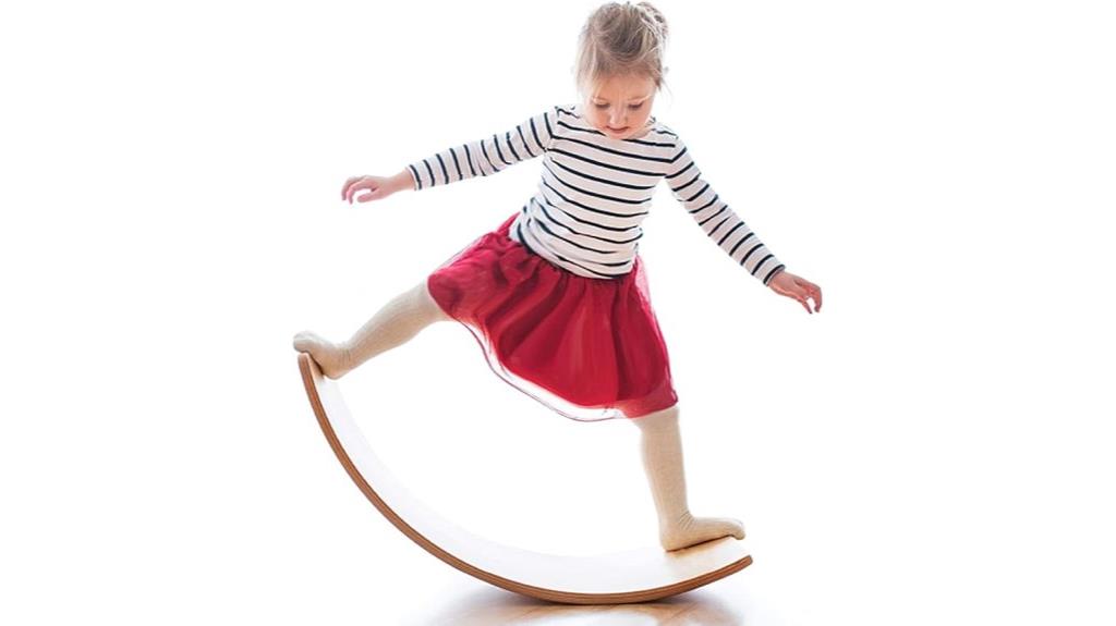 wooden balance board toy