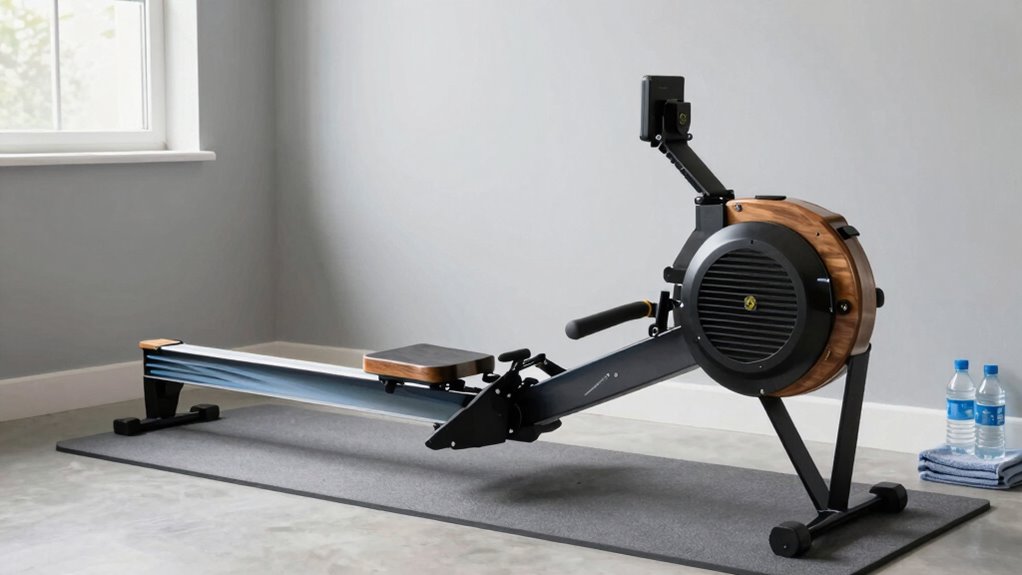 compact foldable rowing machine
