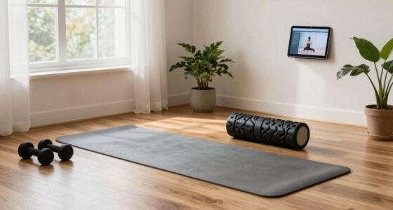 create a peaceful workout environment