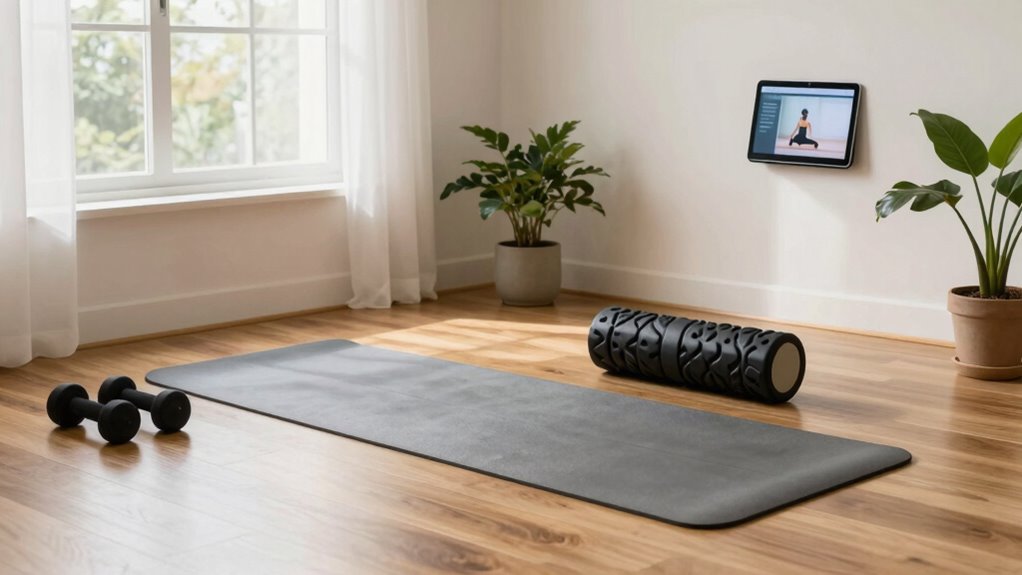 create a peaceful workout environment