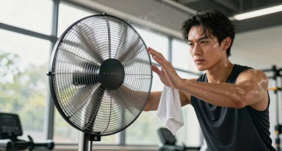 fans enhance workout comfort