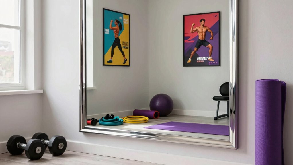 mirror design enhances workout appeal