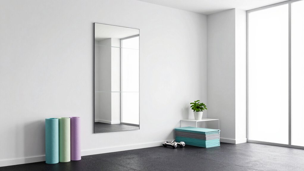 organized clutter free workout space