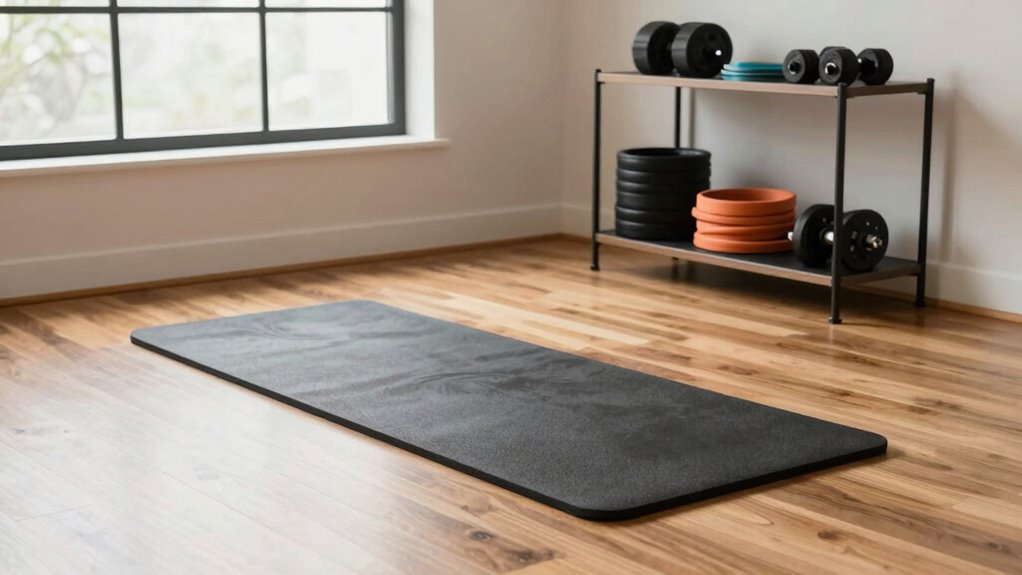 organized well lit workout space