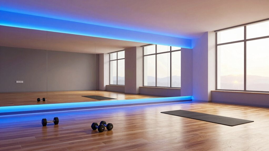 smart lighting influences gym ambiance
