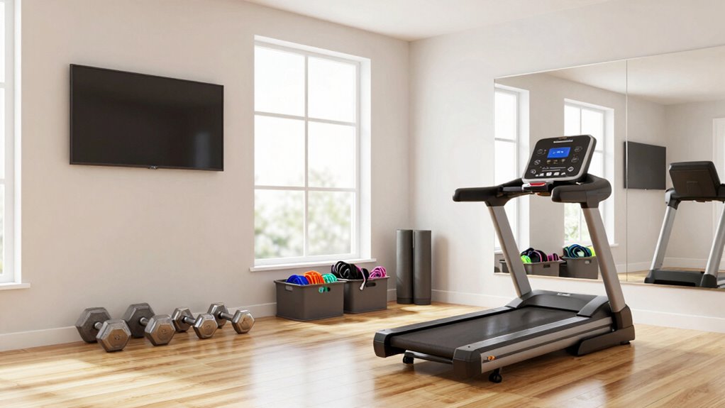 smart organized workout environment