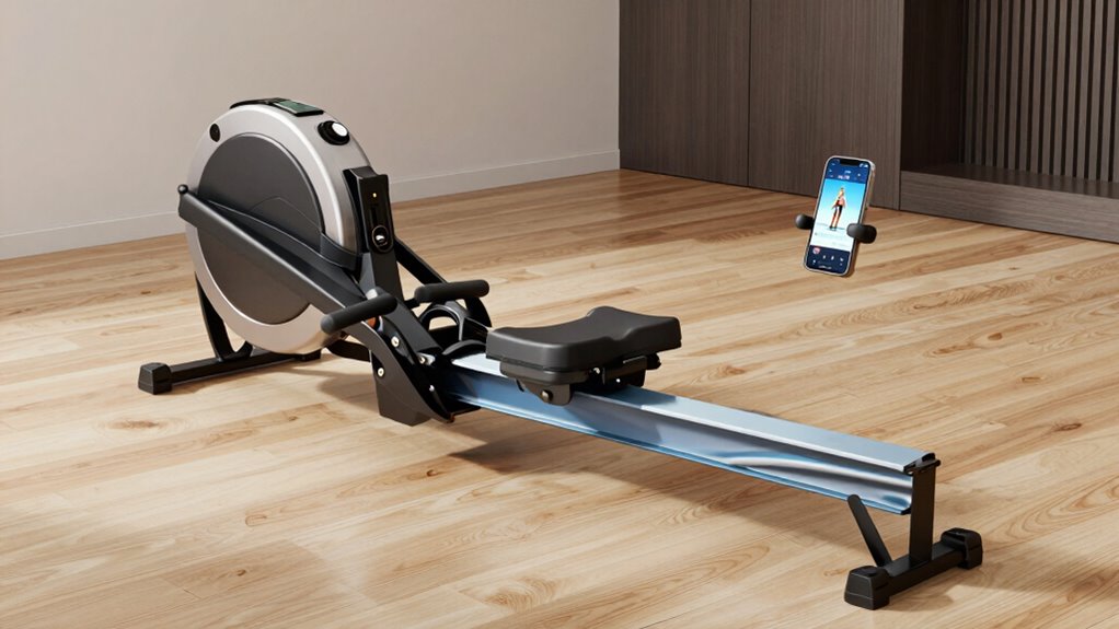 space saving foldable rowers