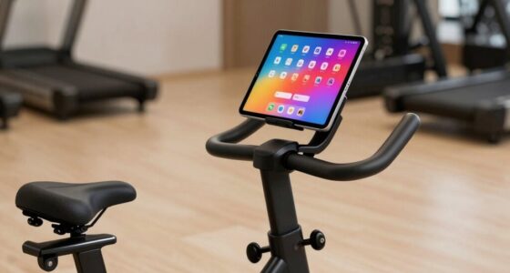 tablet holders on spin bikes