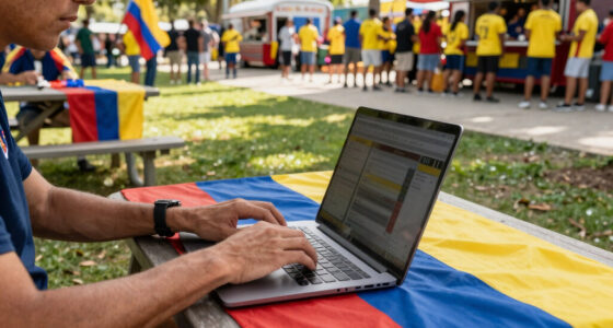 Thousands of Colombian Fans Gather at Bayfront Park Ahead of Portugal Match