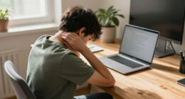 Three Of The Best Exercises For Tech Neck—and You Can Do Them All At Your Desk